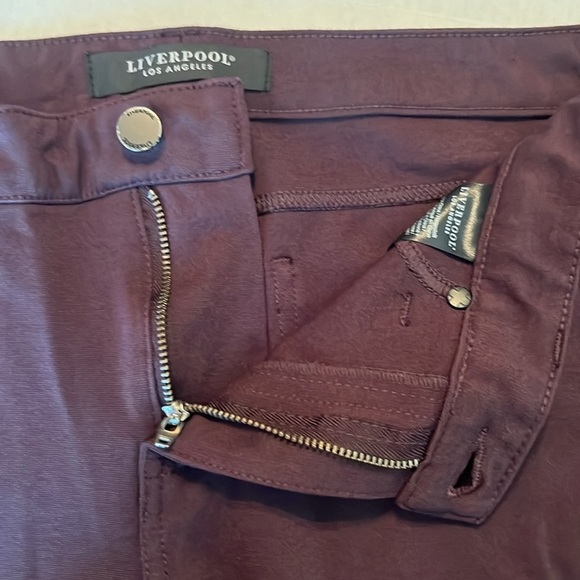 Liverpool Petite Madonna Skinny Crop Pants in Aubergine Size 10/30P - Picture 7 of 13